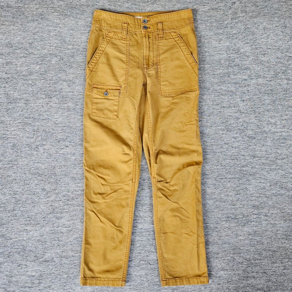 Anthropologie The Wanderer Utility Pants Mustard Straight Size 24 (Actual 26x28)